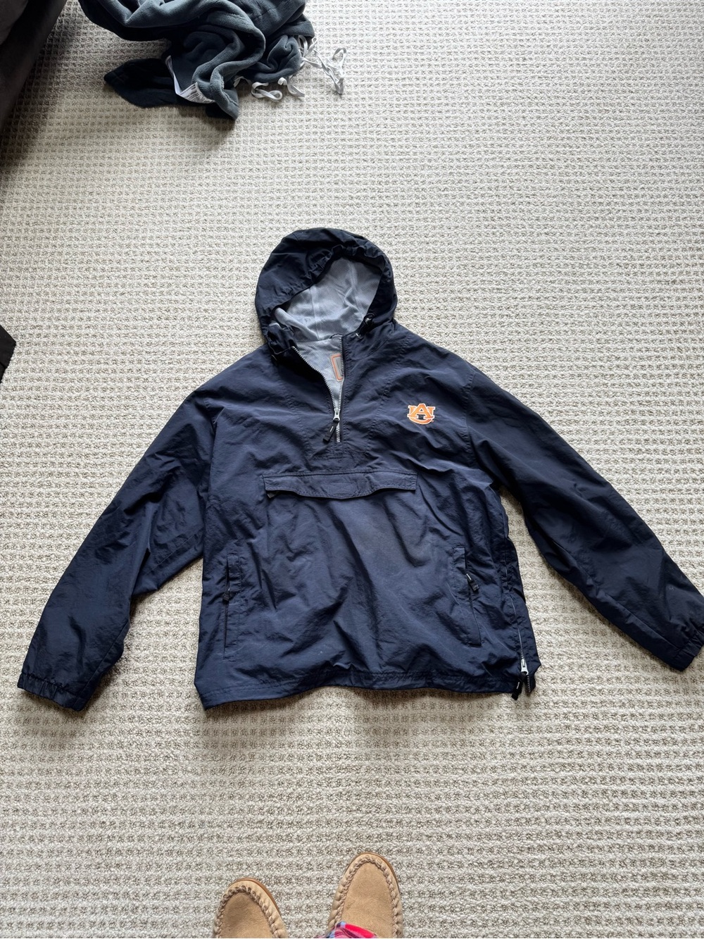 Weatherproof Black and Orange Logo Mesh-Lined Jacket